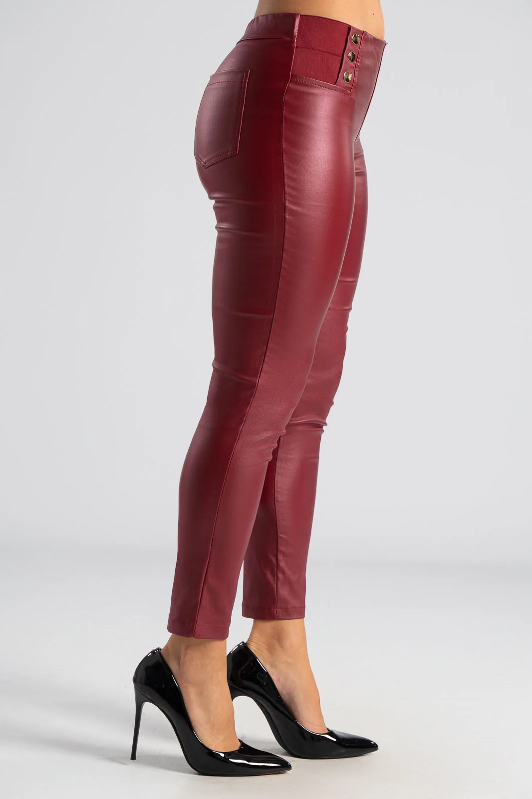 Leggings Waistband Metal Buttons