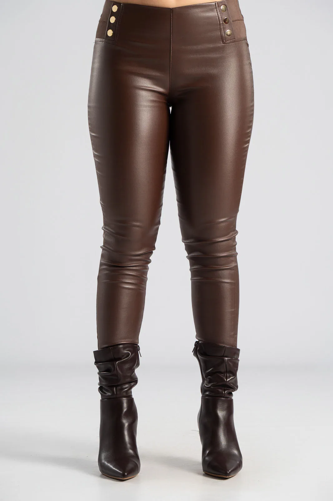 Leggings Waistband Metal Buttons