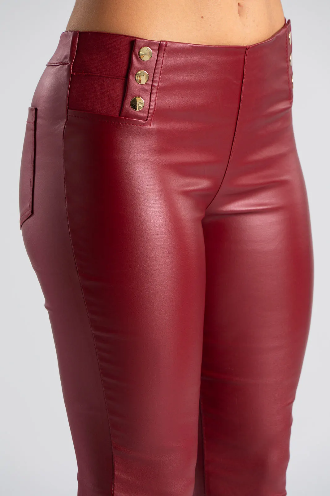 Leggings Waistband Metal Buttons