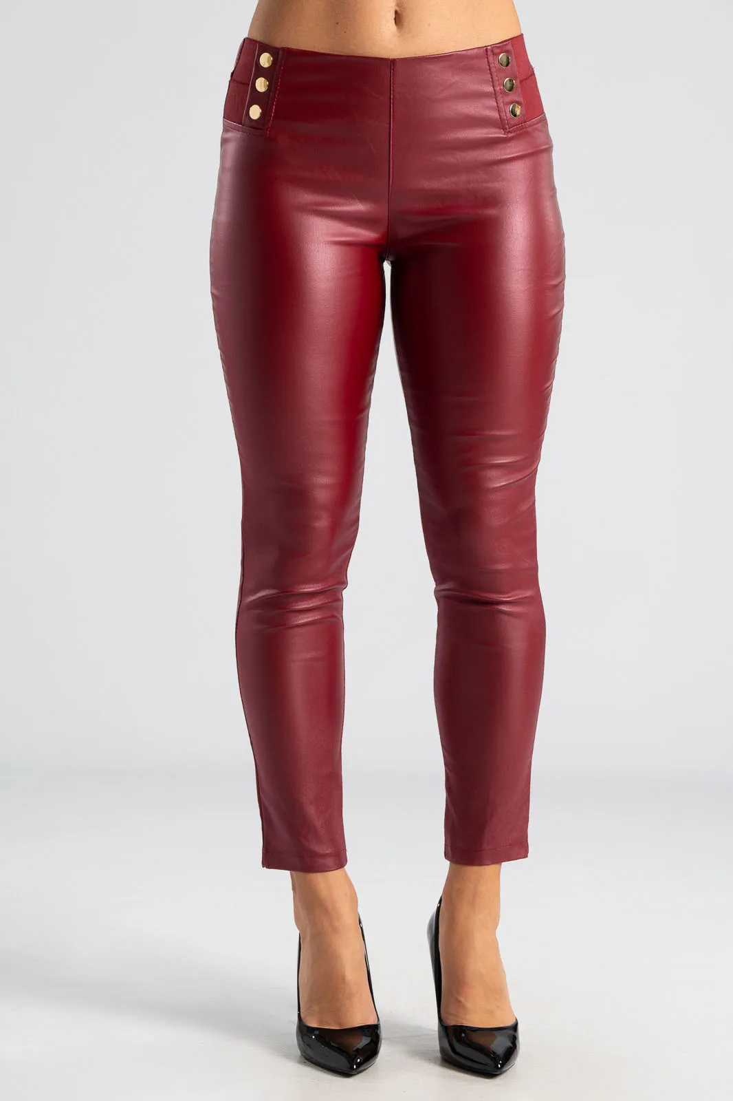 Leggings Waistband Metal Buttons