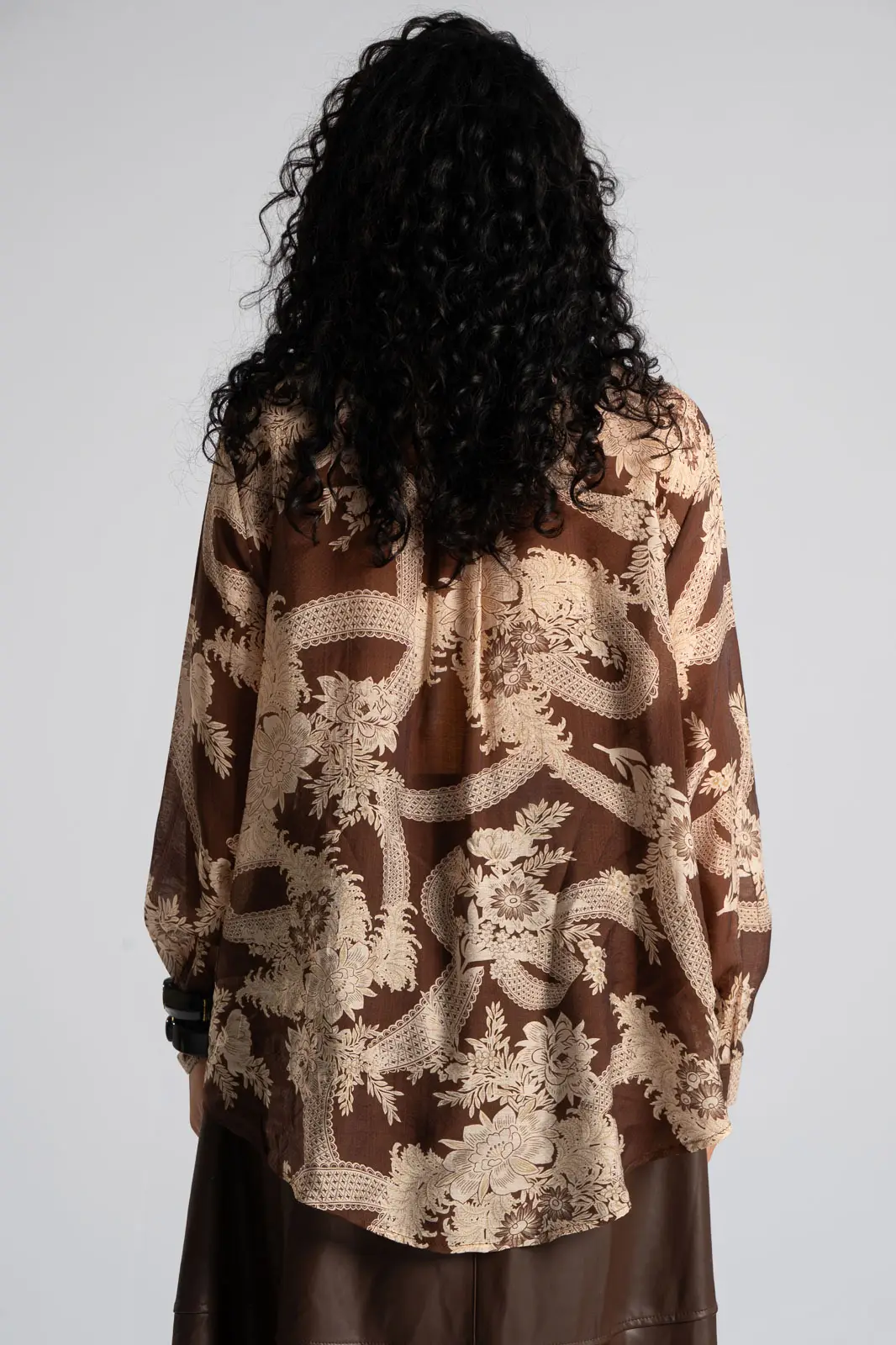 Shirt Cotton Strass Floral