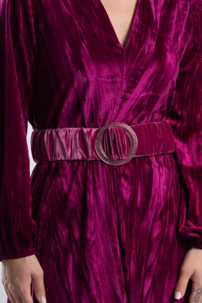 Ζώνη Velvet Ελαστική Ματζέντα