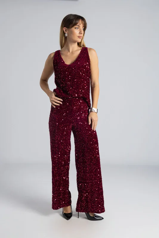 Αμάνικη Μπλούζα Sequins