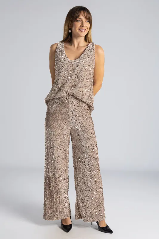 Αμάνικη Μπλούζα Sequins