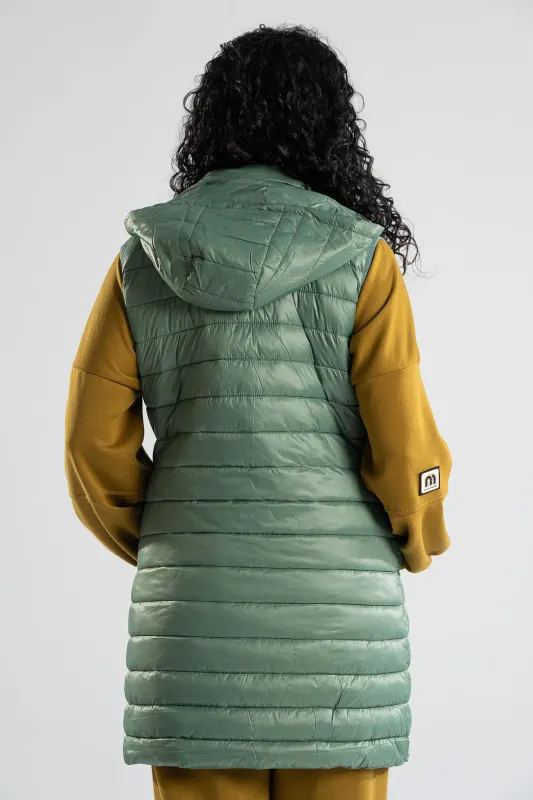Sleeveless Jacket Detachable Hood