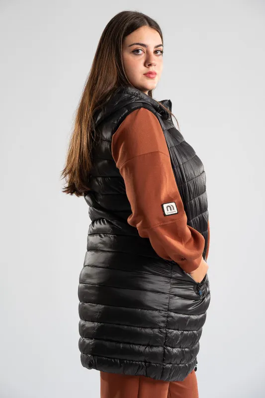 Sleeveless Jacket Detachable Hood