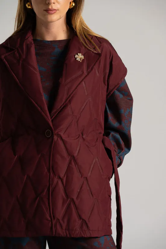 Αμάνικο Μπουφάν  Καπιτονέ Ζώνη