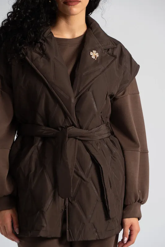 Αμάνικο Μπουφάν  Καπιτονέ Ζώνη