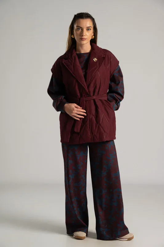 Αμάνικο Μπουφάν  Καπιτονέ Ζώνη