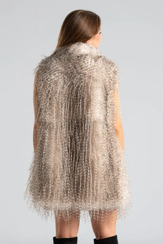 Αμάνικο Πανωφόρι Γούνινο Odette