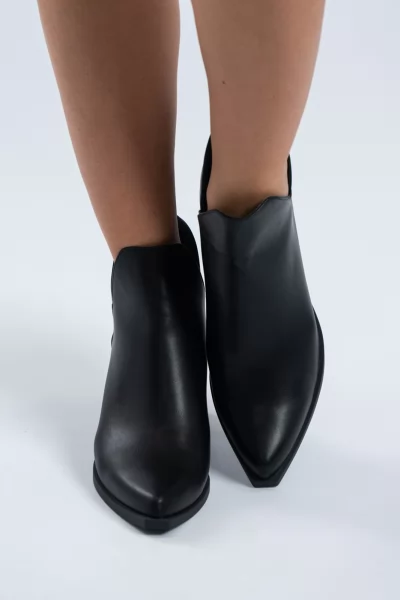 Ancle Boots Ανοίγματα Μαύρα