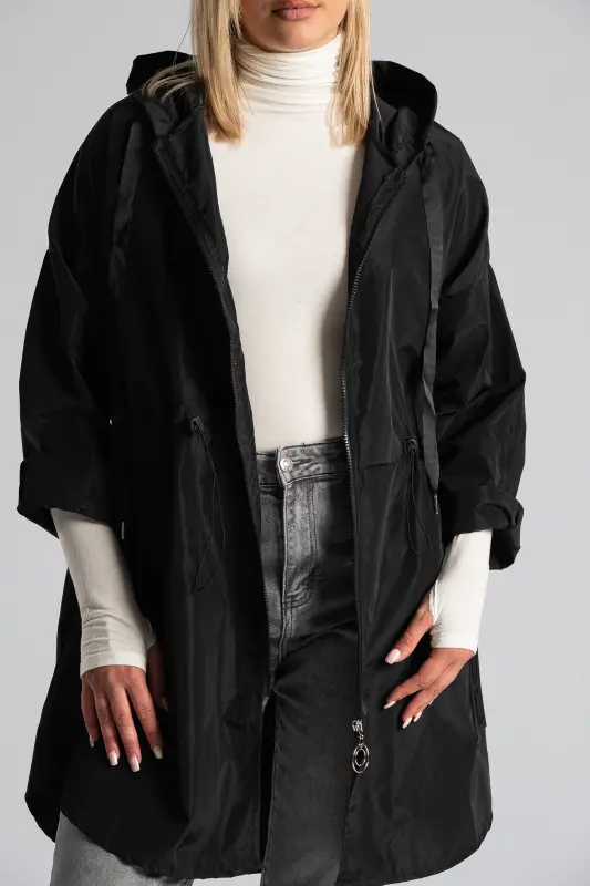 Windproof Jacket Hood Hem