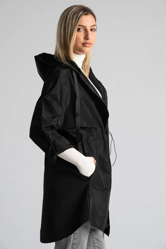 Windproof Jacket Hood Hem