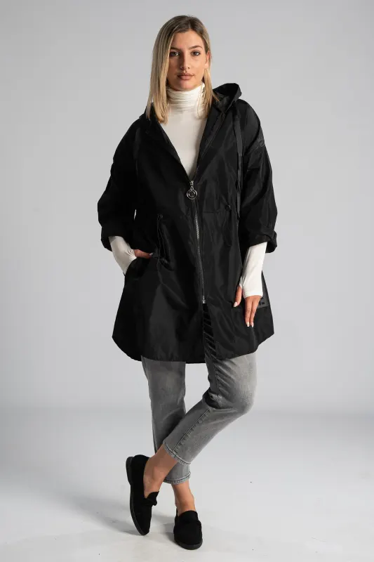 Windproof Jacket Hood Hem