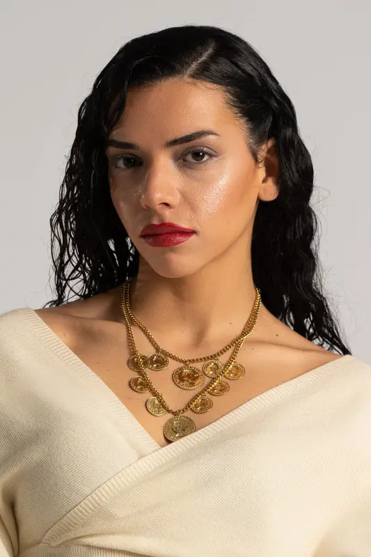 Ατσάλινο Κολιέ Princess Φλουριά