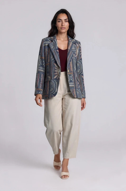 Blazer Ethnic Print Μοντέρνο Design