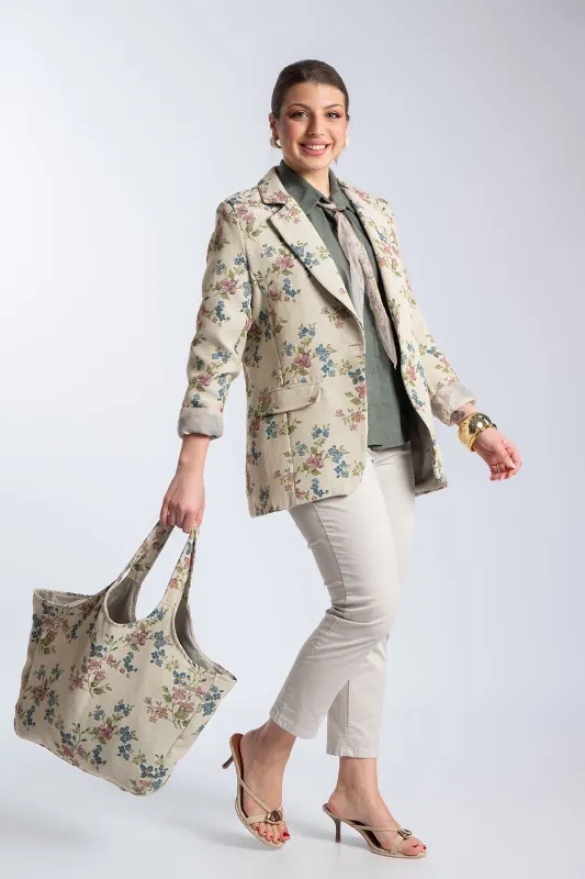 Floral Romantic Print Blazer