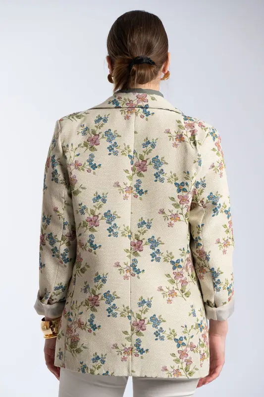 Floral Romantic Print Blazer