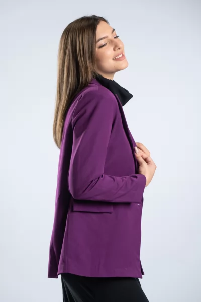 Blazer Σταυρωτό Ματζέντα