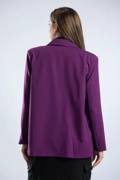 Blazer Σταυρωτό Ματζέντα