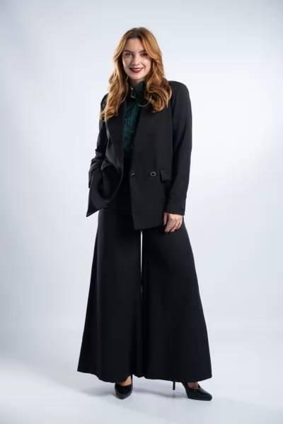 Blazer Σταυρωτό Μαύρο