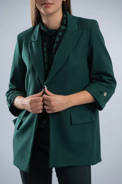 Blazer Χρυσά Κουμπιά Κυπαρισσί