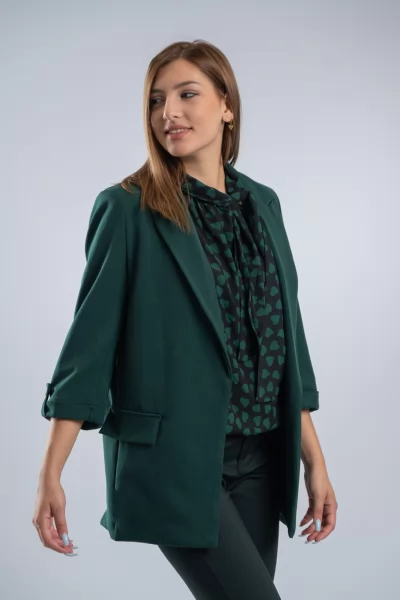 Blazer Χρυσά Κουμπιά Κυπαρισσί