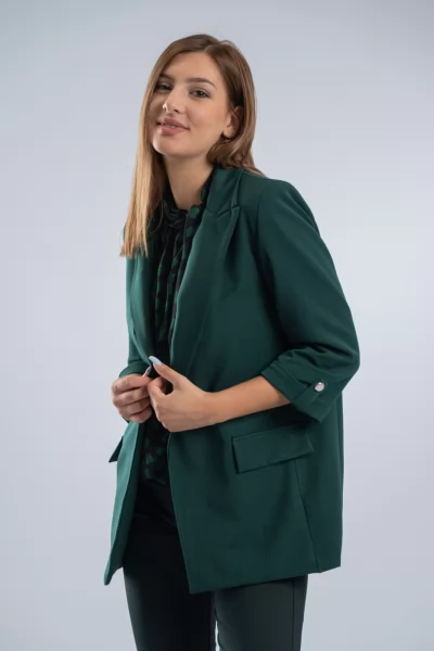 Blazer Χρυσά Κουμπιά Κυπαρισσί