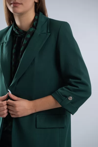 Blazer Χρυσά Κουμπιά Κυπαρισσί