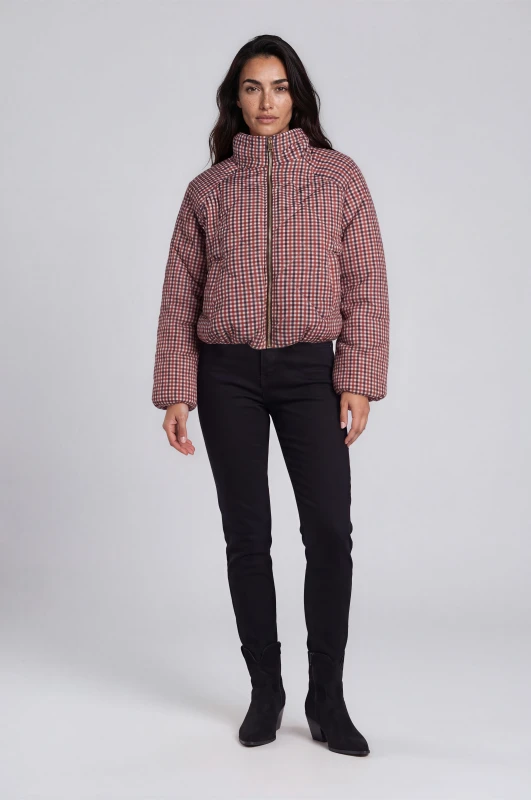 Bomber Jacket Quilted Vichy Check 