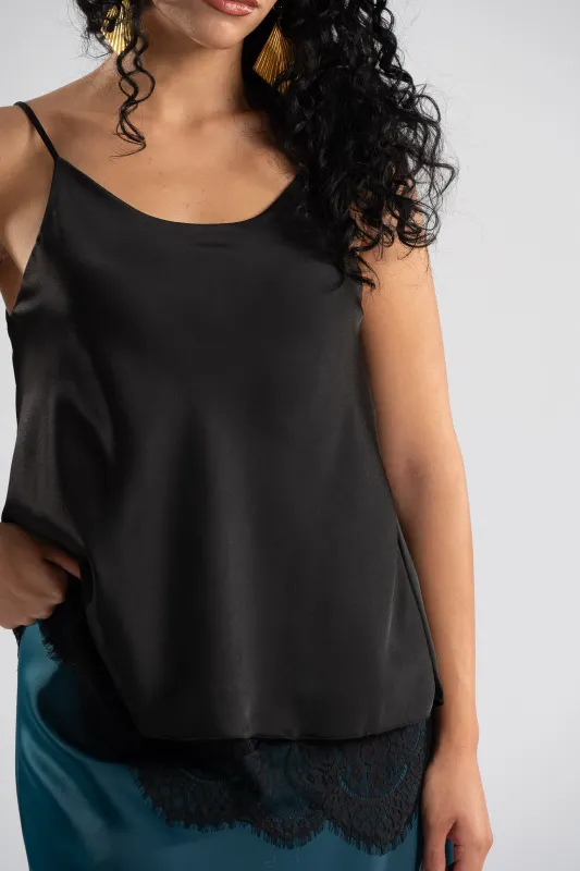 Camisole Σατέν Δαντέλα Τελείωμα