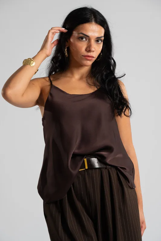 Camisole Satin Lace Trim 