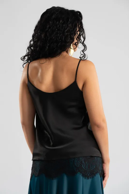 Camisole Σατέν Δαντέλα Τελείωμα