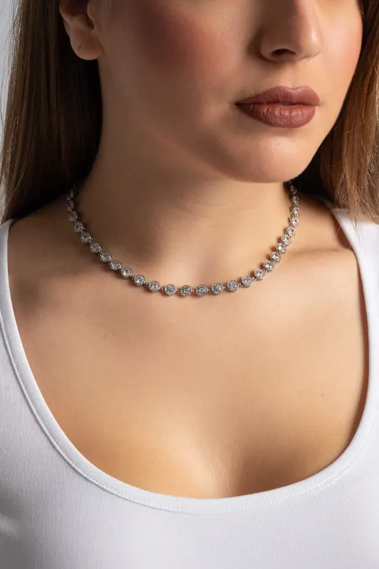 Choker Decorative Rhinestones 