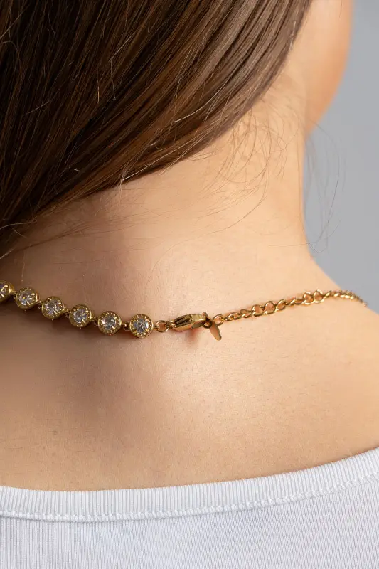 Choker Decorative Rhinestones 