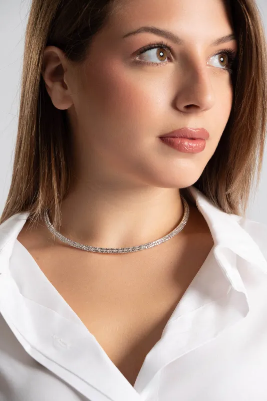 Choker Double Στρας