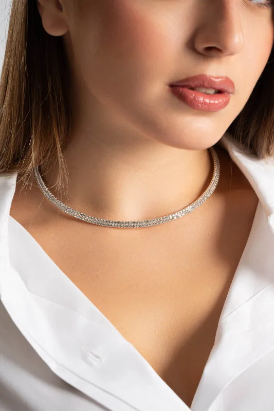 Choker Double Στρας