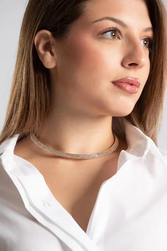 Choker Triple Στρας