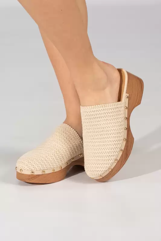 Clog Knitted Popper 