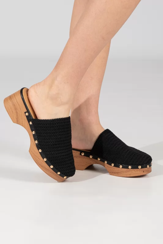 Clog Knitted Popper 