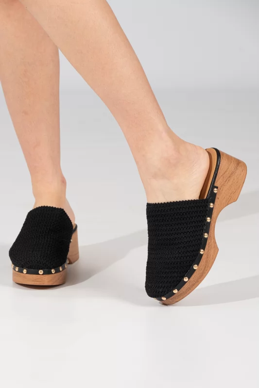 Clog Knitted Popper 