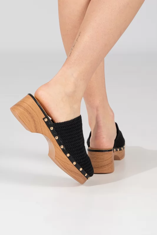 Clog Knitted Popper 