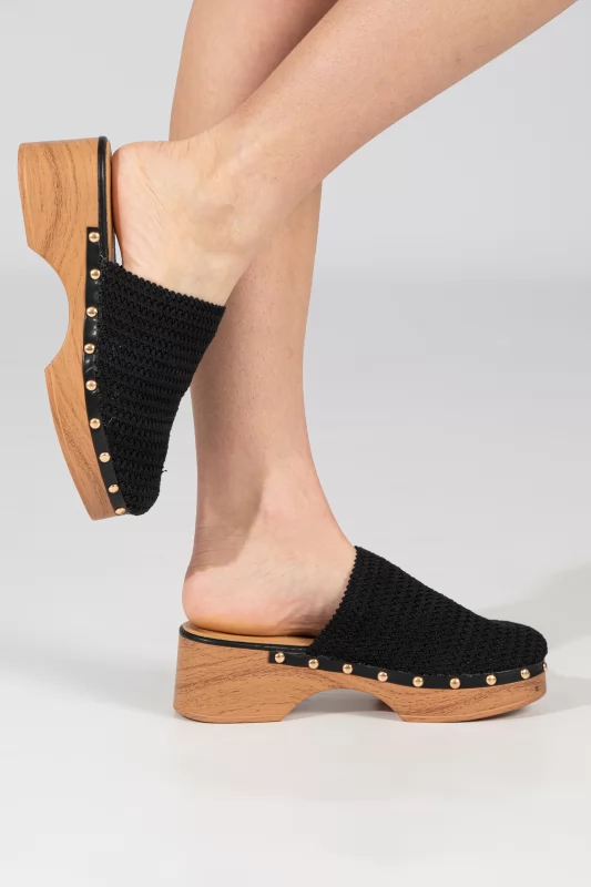 Clog Knitted Popper 