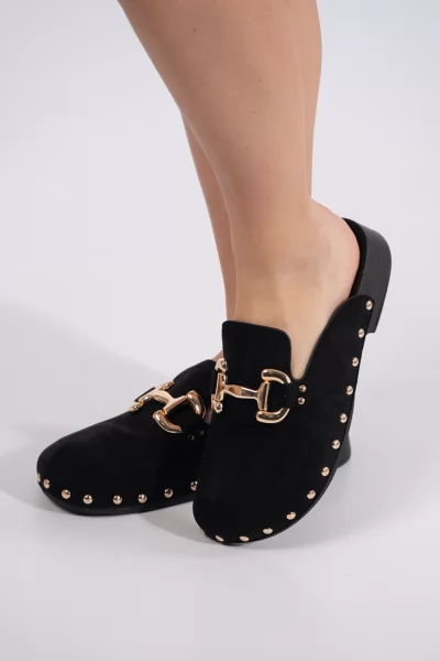 Clogs Suede  Black