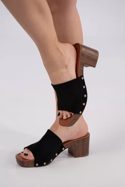 Clogs Troux Suede Black