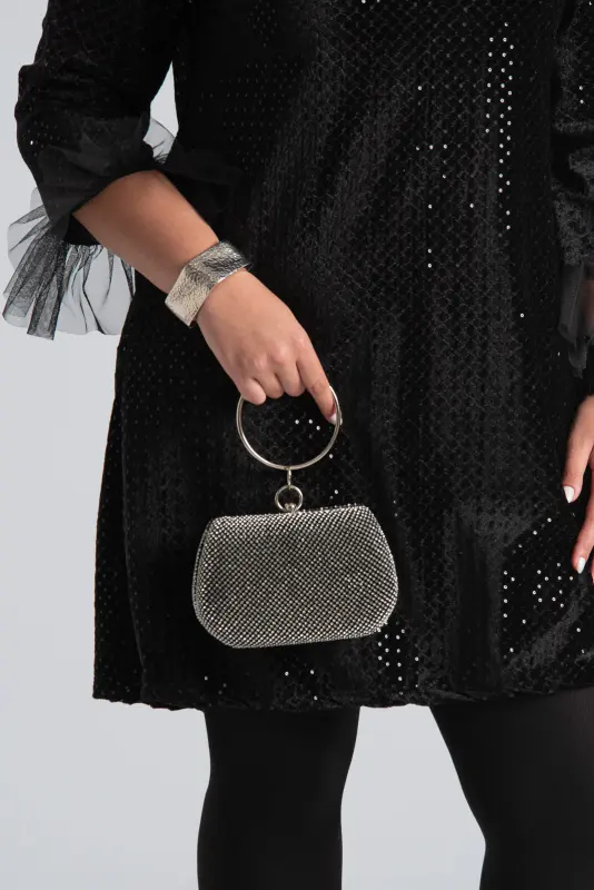 Wristlet Clutch Bag Rhinstones