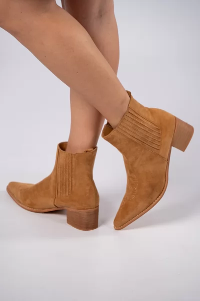 Ankle Boots cowboy Camel