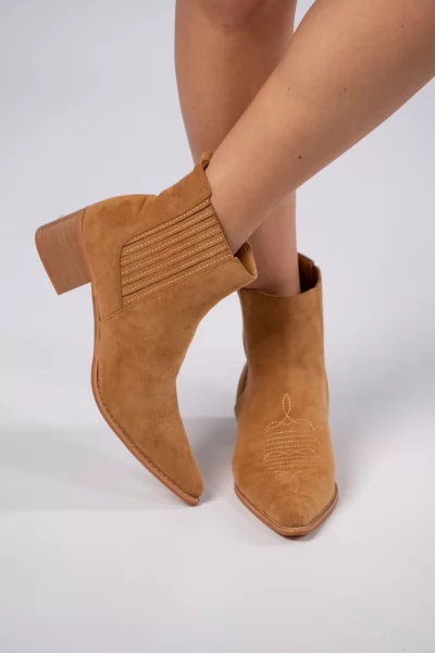 Ankle Boots cowboy Camel