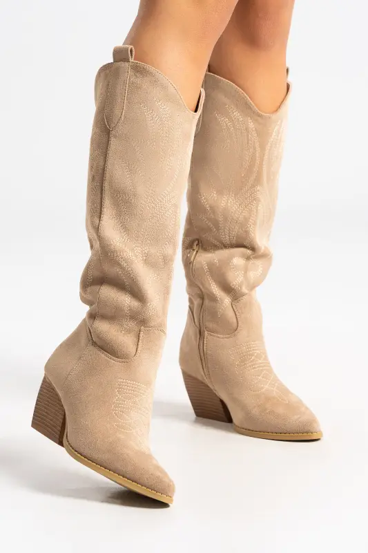 Cowboy Boots Embossed Design