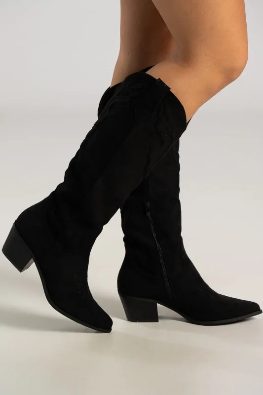 Cowboy Boots Σουέτ Κέντημα
